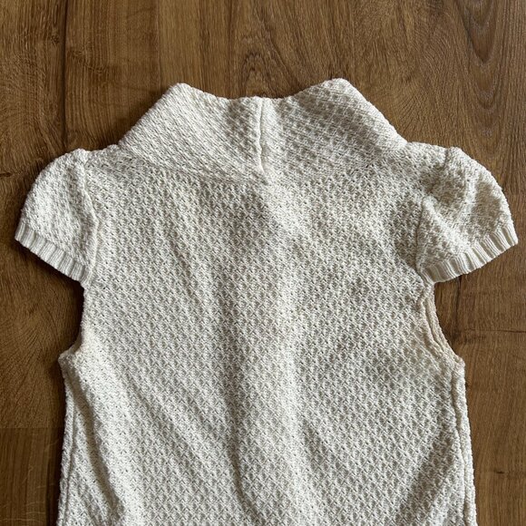 Fossil Cream Sweater Dress with Pockets – Size XS Cap Sleeve Knit Winter Dress - Picture 11 of 11